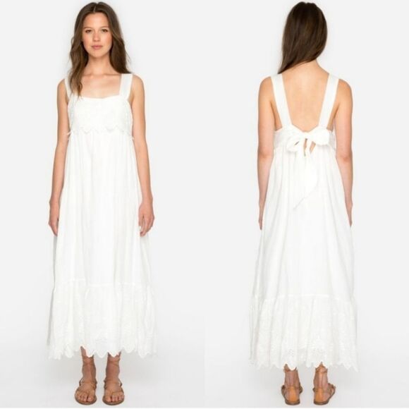 Johnny Was Love Mishti White Eyelet Dress Size XS - Picture 1 of 13